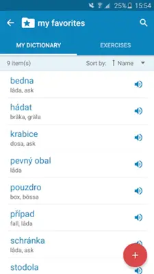 Czech-Swedish Dictionary android App screenshot 1