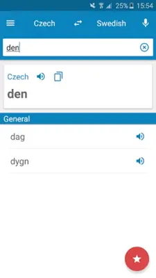 Czech-Swedish Dictionary android App screenshot 7